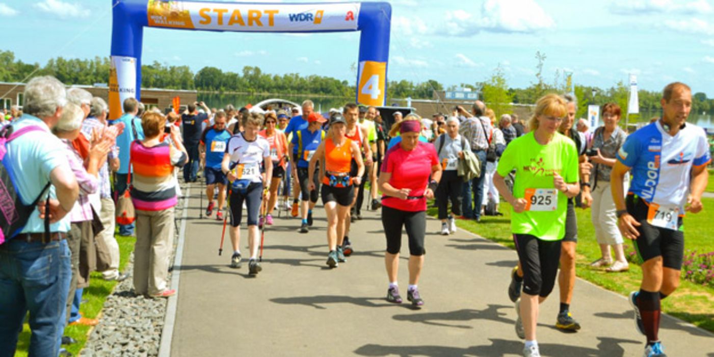 Teilnehmerfeld beim WDR 4 Walking Day.