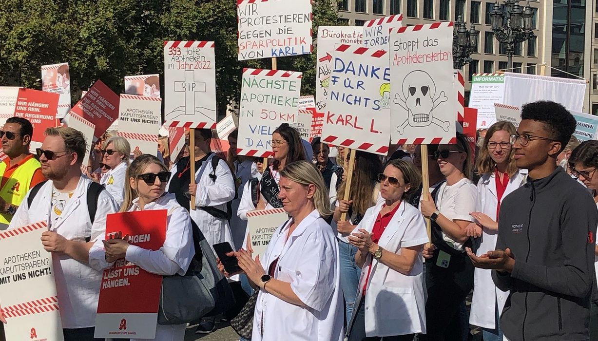 Protestzug von Apothekern in Hessen