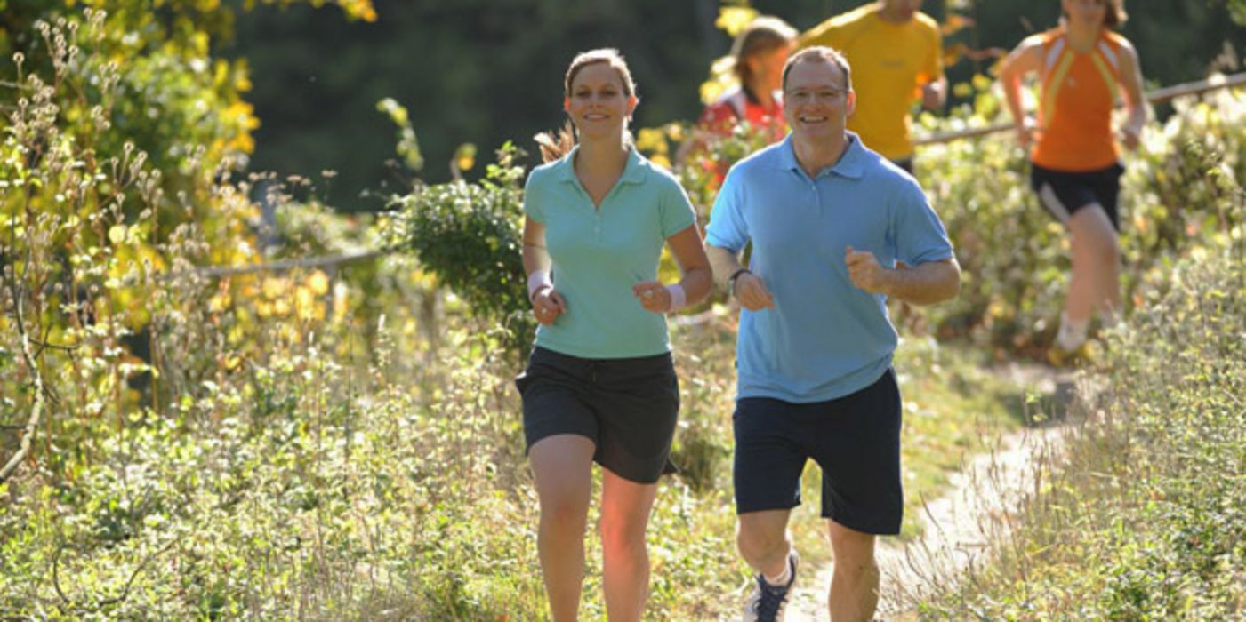 Gruppe beim Jogging