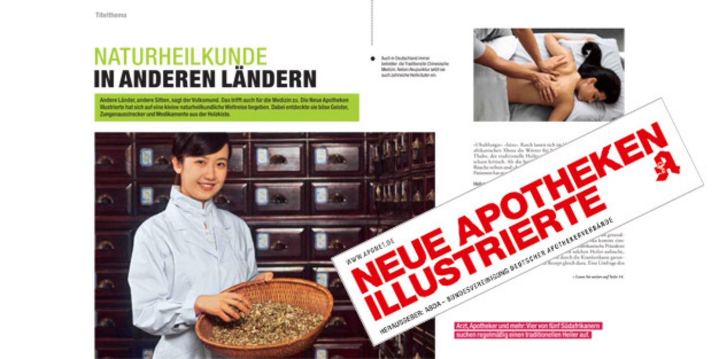 Blick ins aktuelle Heft, Titelthema "Naturheilkunde in anderen Ländern"