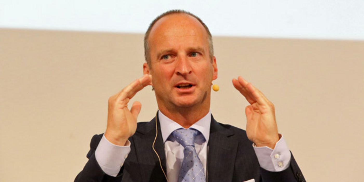 Friedemann Schmidt, Präsident der ABDA, auf einem großen Pharmazeutenkongress in Meran.