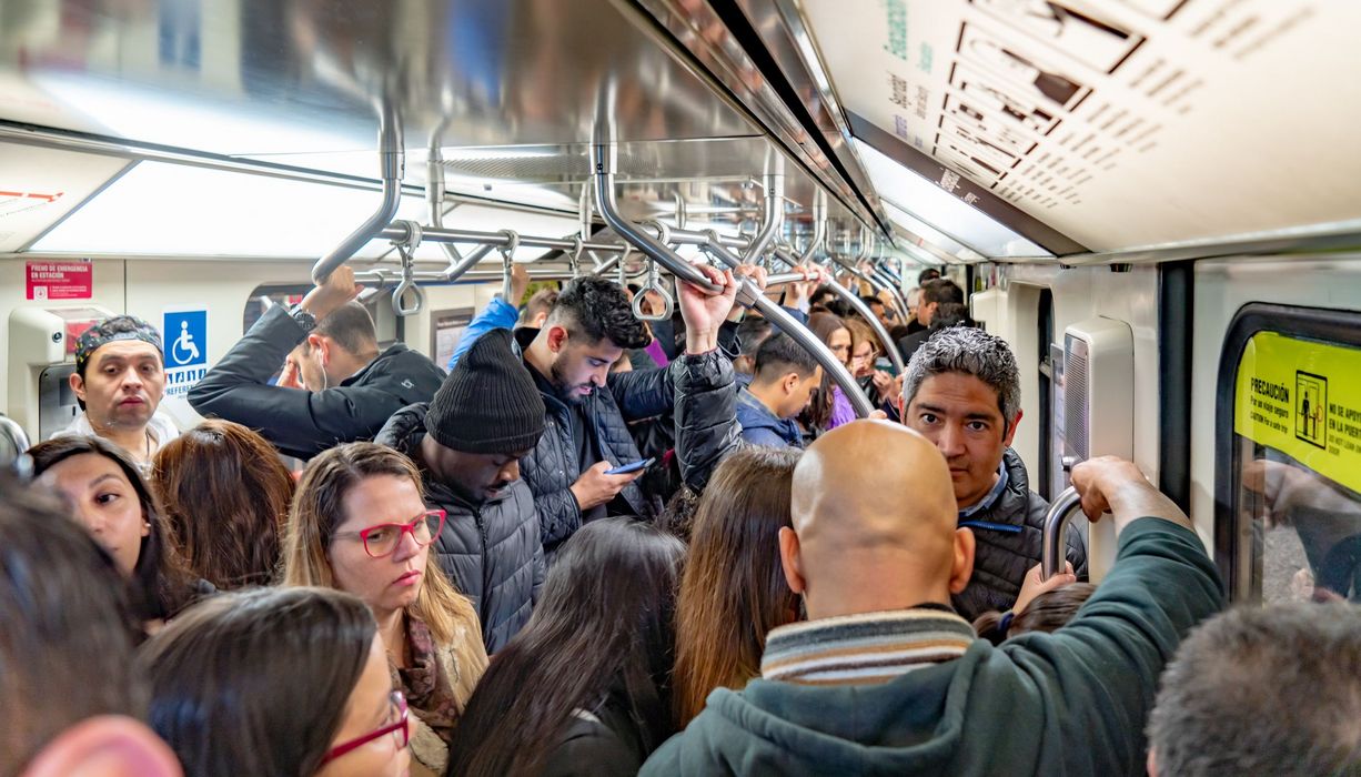 Gedränge in der U-Bahn