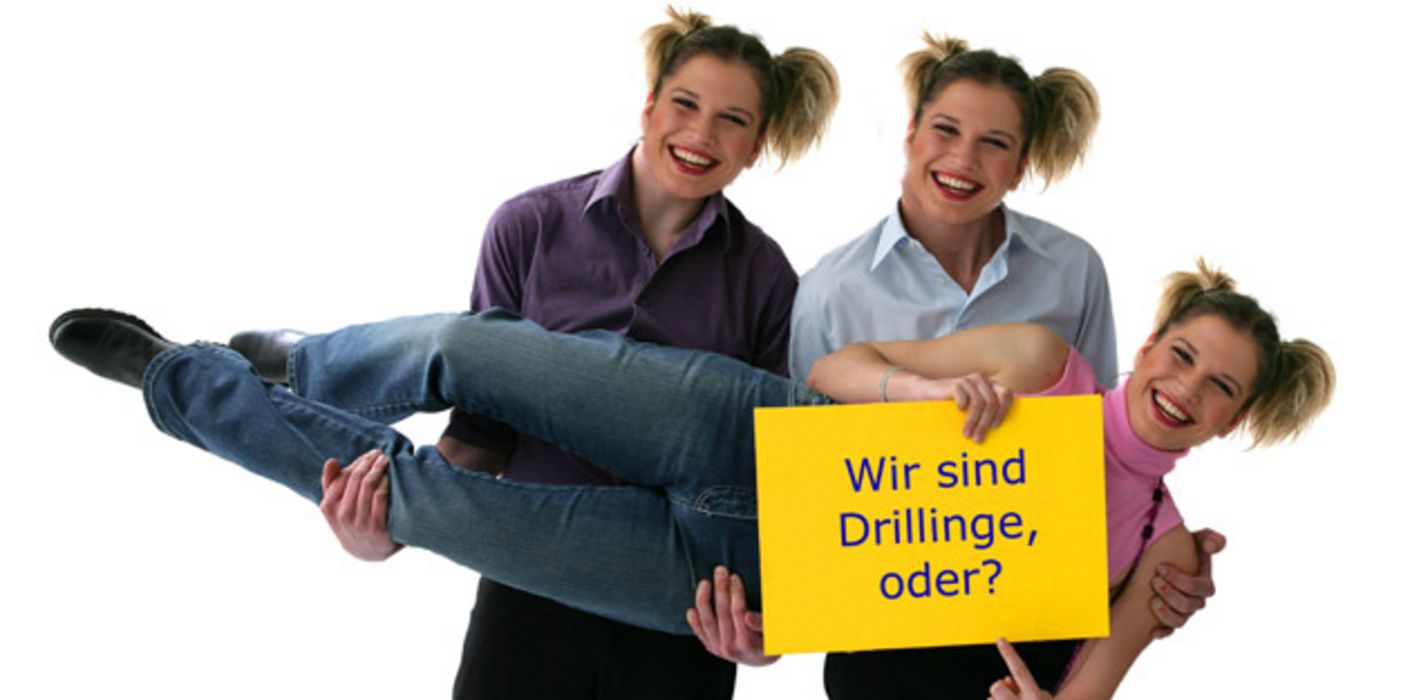 Retuschiertes Bild dreier Frauen.