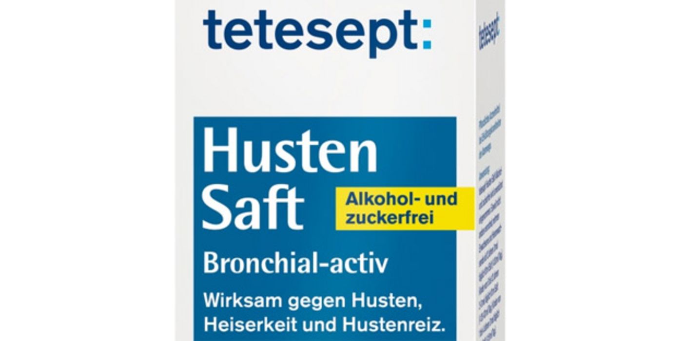 So sieht ein Teil der Umverpackung des zurückgerufenen tetesept Hustensafts aus.