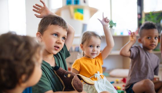 Kinder im Kindergarten