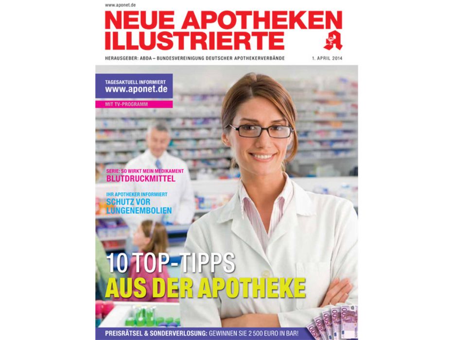 Cover der Neuen Apotheken Illustrierten vom 1. April 2014