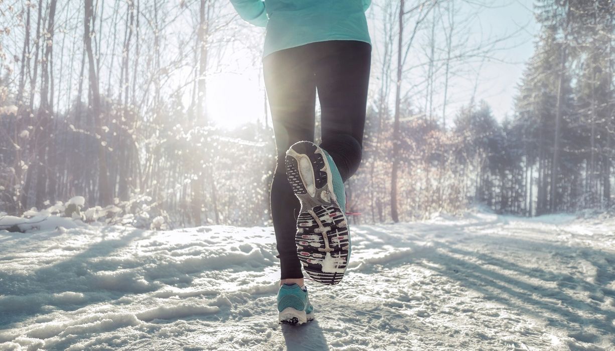 Frau beim Joggen.