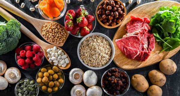 Eisenhaltige Lebensmittel.