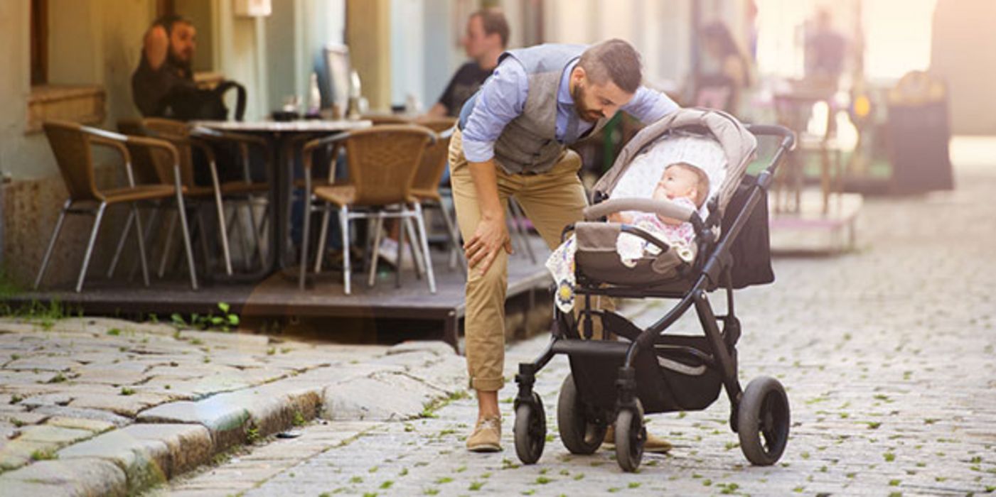 Im Kinderwagen sind Babys mehr Abgase ausgesetzt.