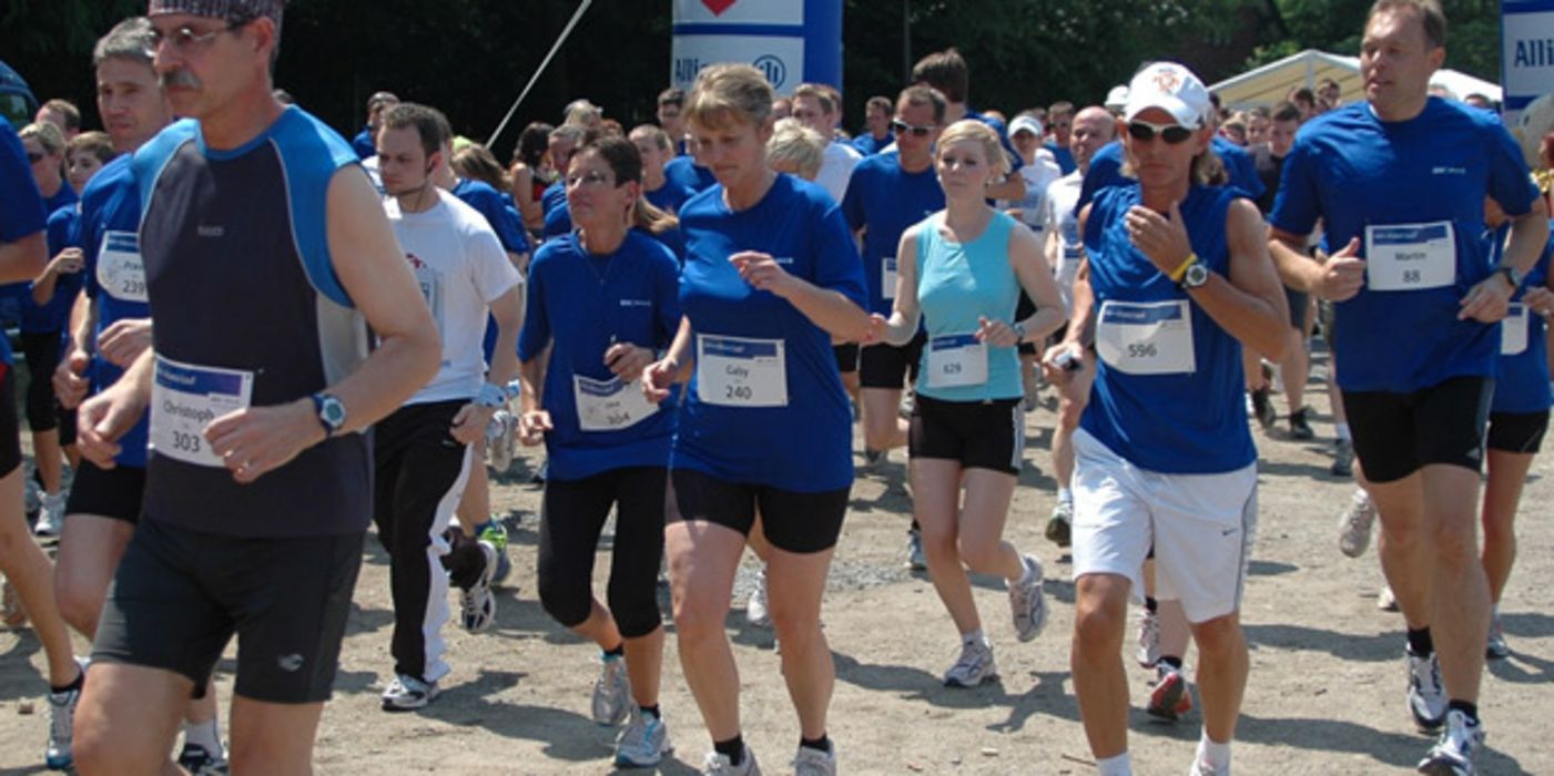 Läufer beim Marathon-Start