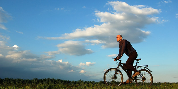 Fahrrad fahren Weniger Treten ist mehr